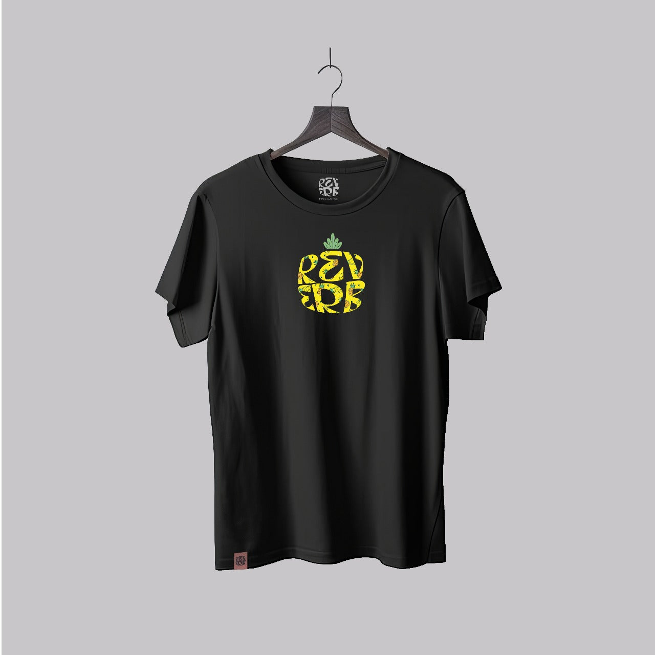 Polera Pineapple Negra Hombre