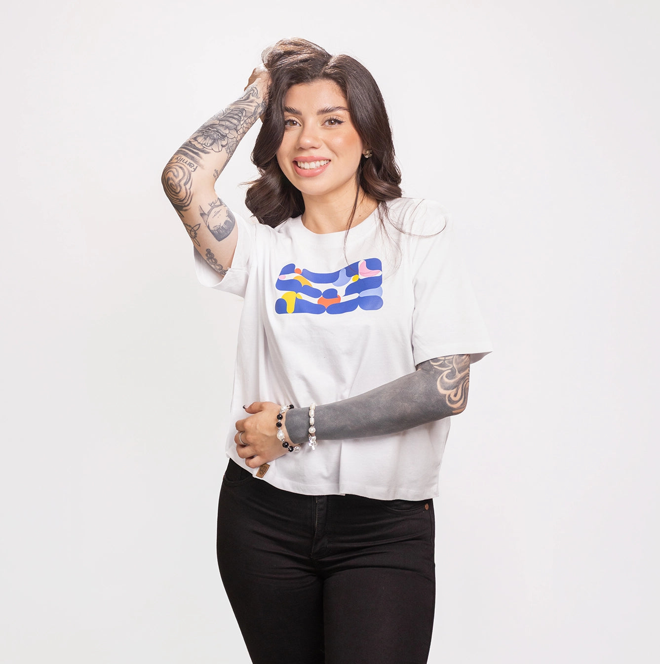 Polera Melt Negra Mujer