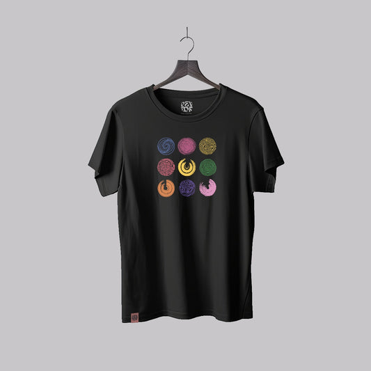 Polera Circles Negra Hombre