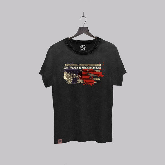 Polera American Idiot Negra Hombre