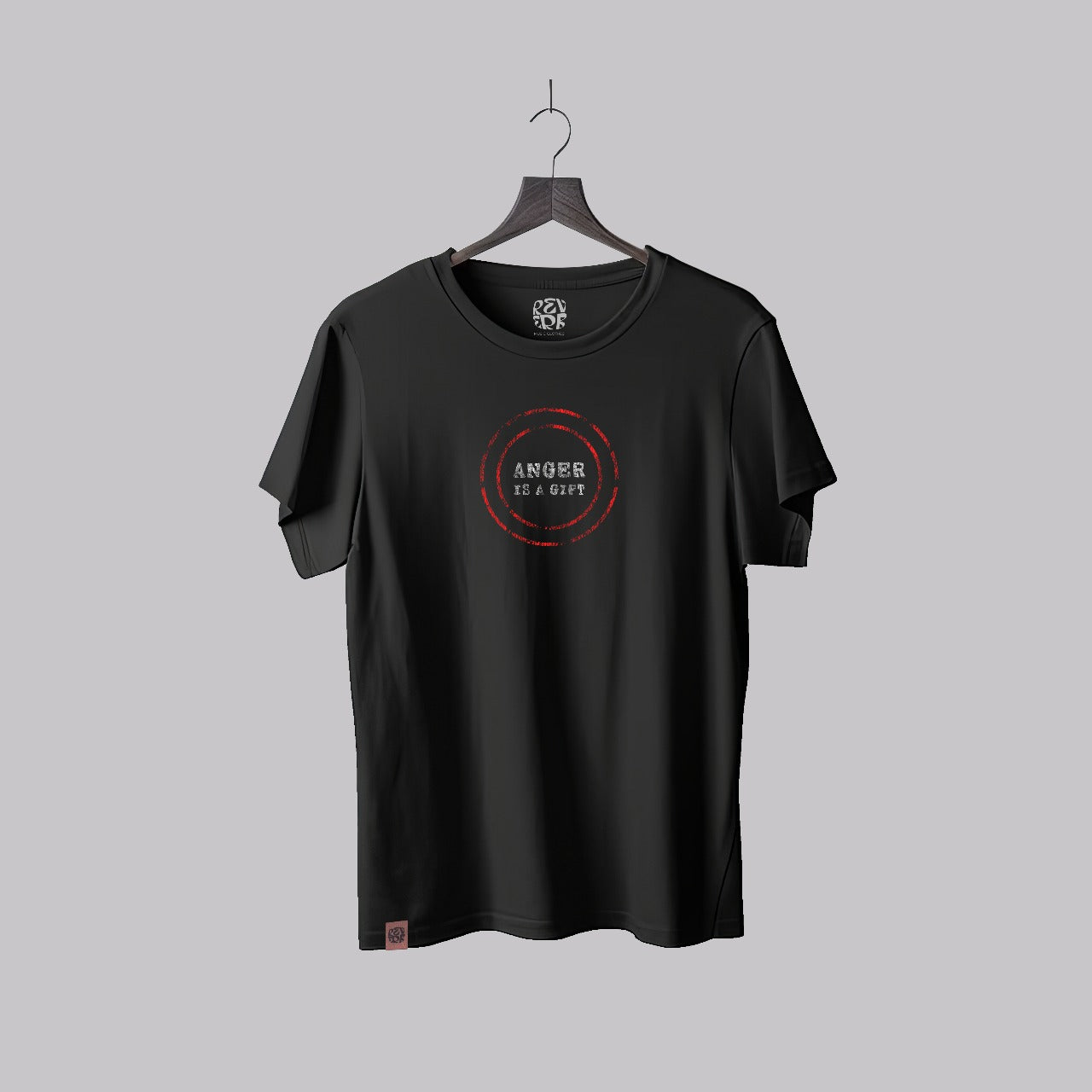 Polera Anger is a Gift Negra Hombre