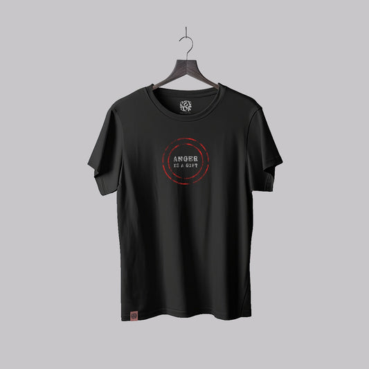 Polera Anger is a Gift Negra Hombre