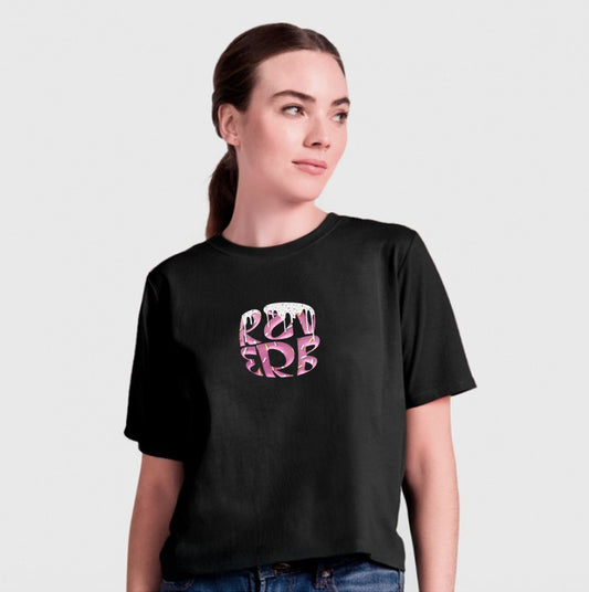 Polera Sweet Donuts Negra Mujer