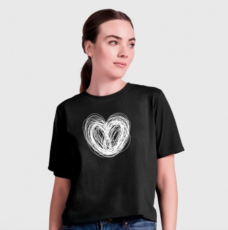 Polera Kind Heart Blanca Mujer