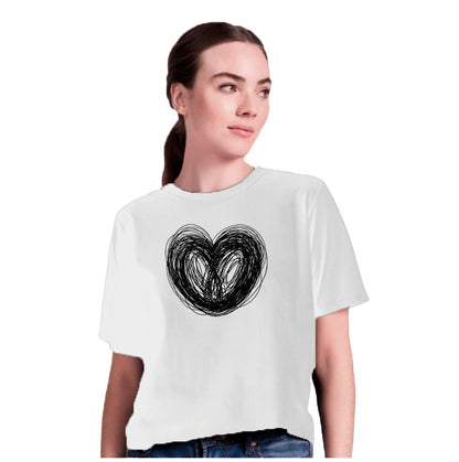 Polera Kind Heart Blanca Mujer