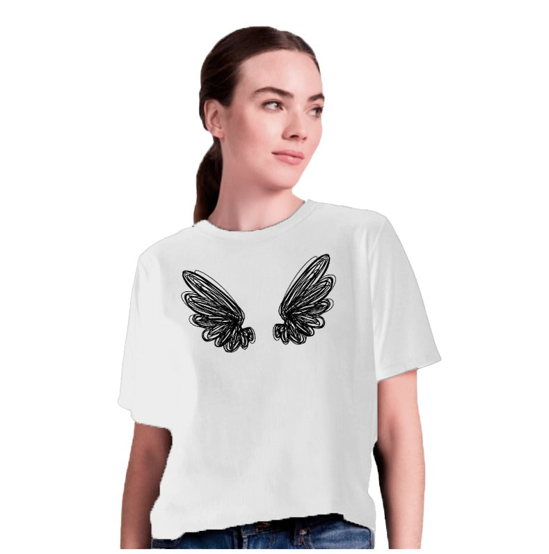 Polera Wing Negra Mujer