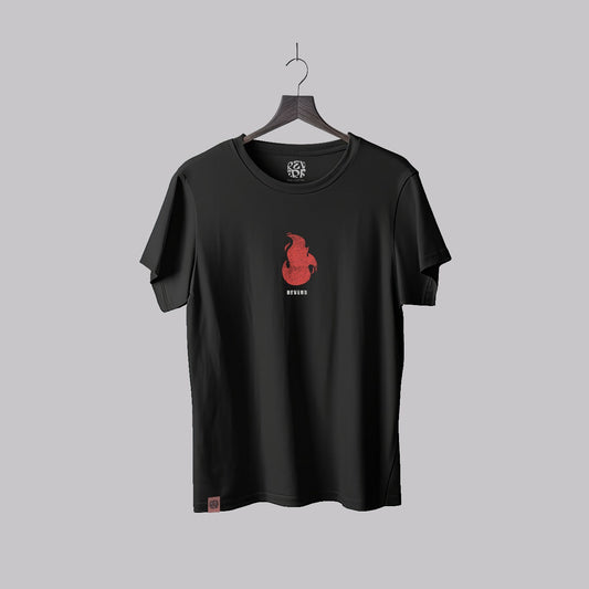 Polera The Flame Negra Hombre