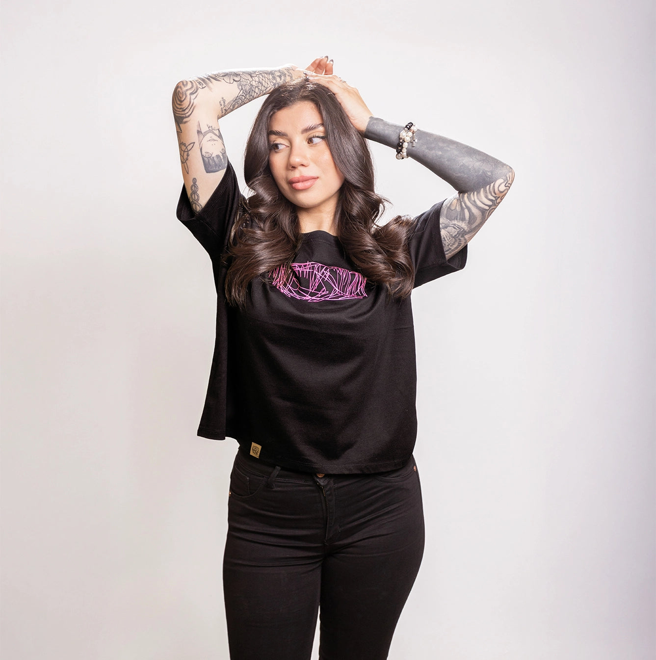 Polera Wah Negra Mujer