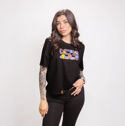 Polera Melt Negra Mujer