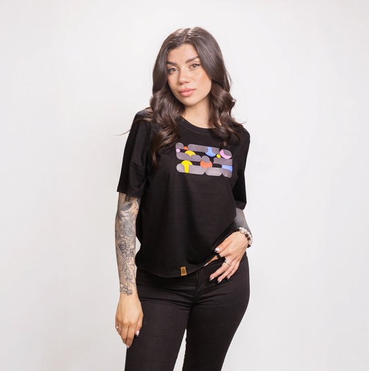 Polera Melt Negra Mujer