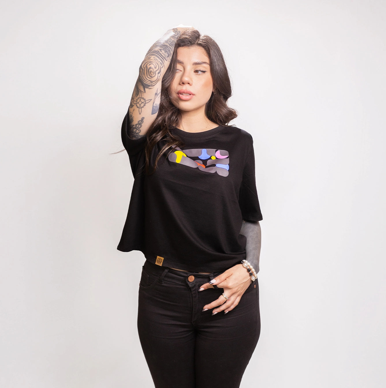 Polera Melt Negra Mujer