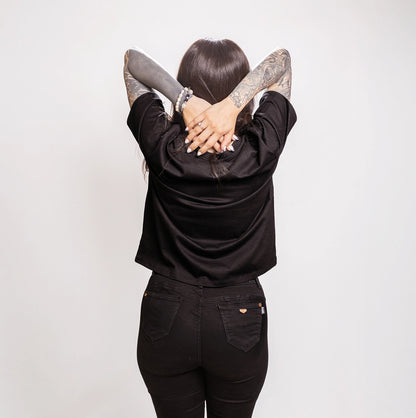 Polera Melt Negra Mujer
