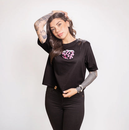 Polera Sweet Donuts Negra Mujer