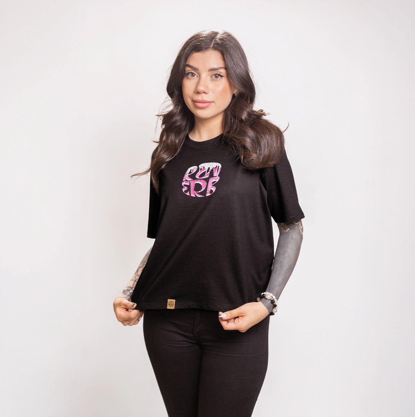 Polera Sweet Donuts Negra Mujer
