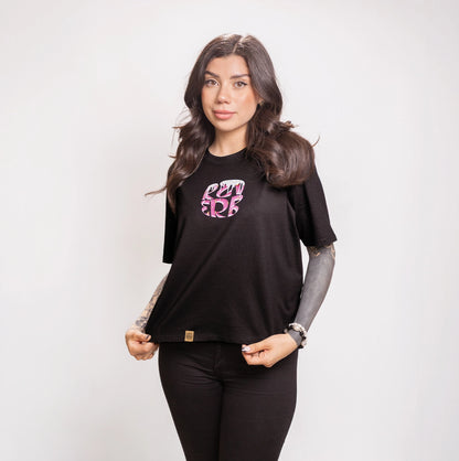 Polera Sweet Donuts Negra Mujer