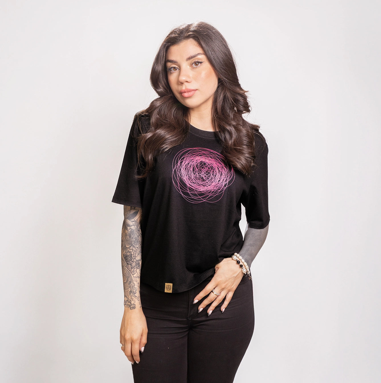 Polera Sludge Negra Mujer