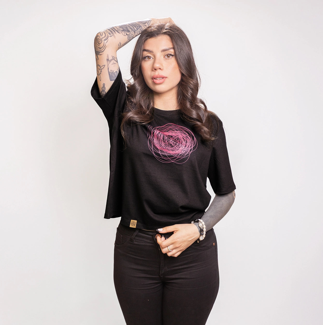 Polera Sludge Negra Mujer