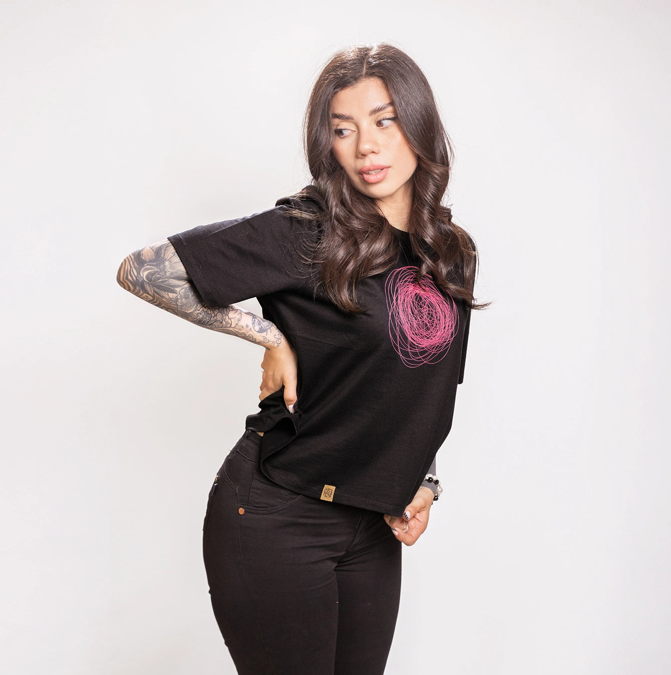 Polera Sludge Negra Mujer
