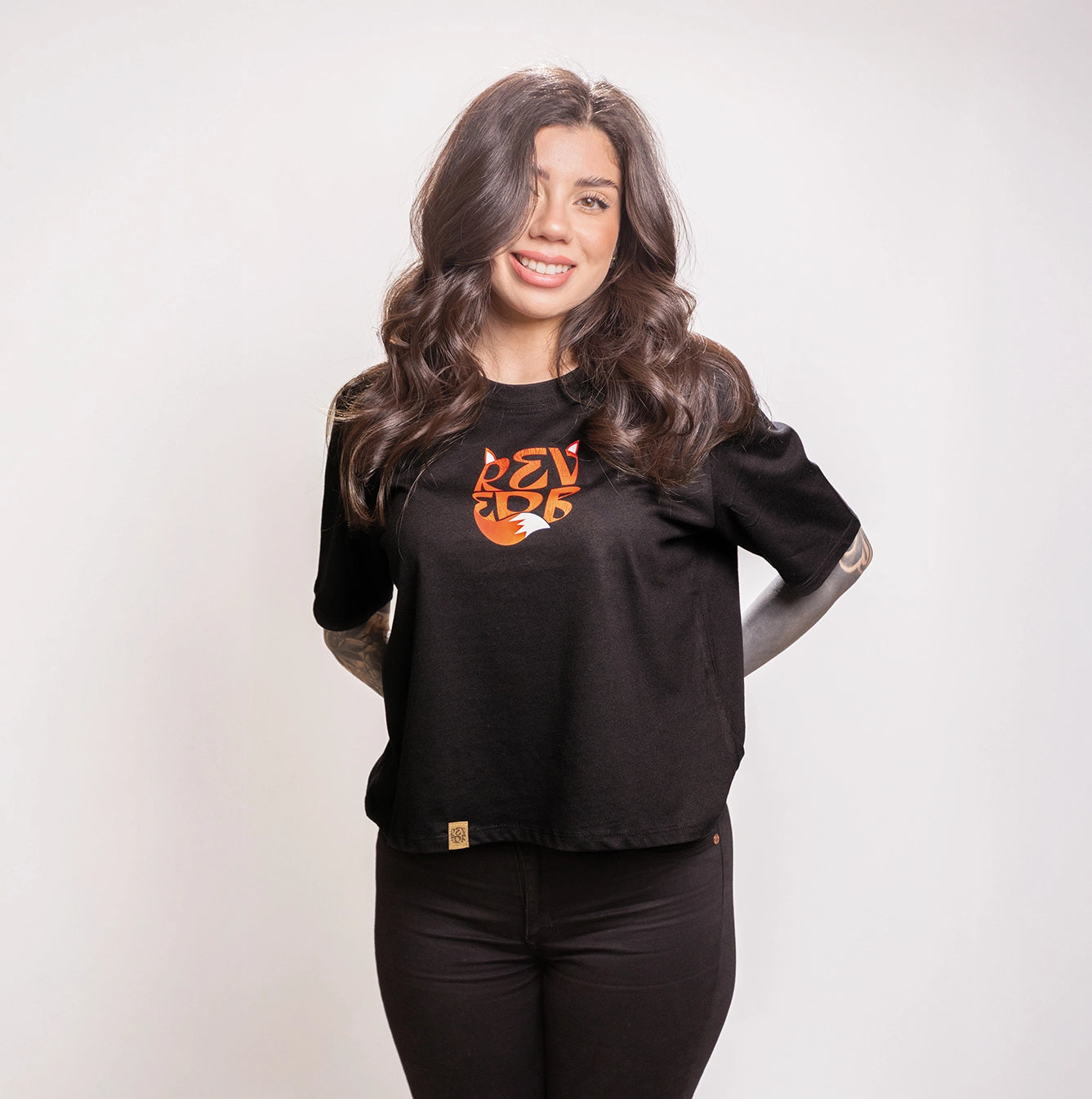 Polera Foxy Negra Mujer