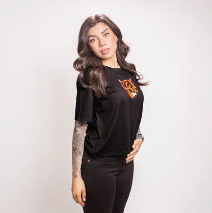 Polera Foxy Negra Mujer