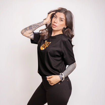 Polera Foxy Negra Mujer