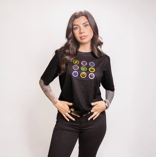 Polera Fertilization Negra Mujer