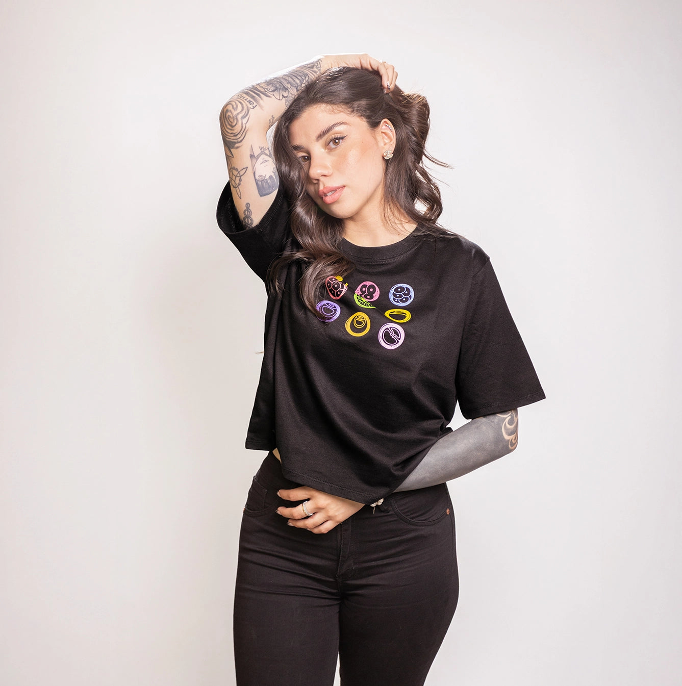 Polera Fertilization Negra Mujer