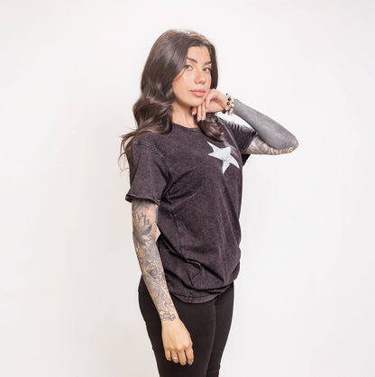 Polera Star Is Born Negra Mujer